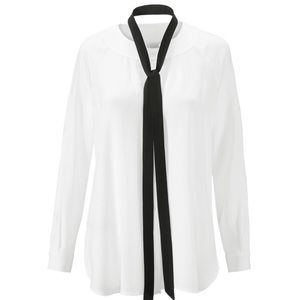 Cabi Sheer Blouse with Removable Tie